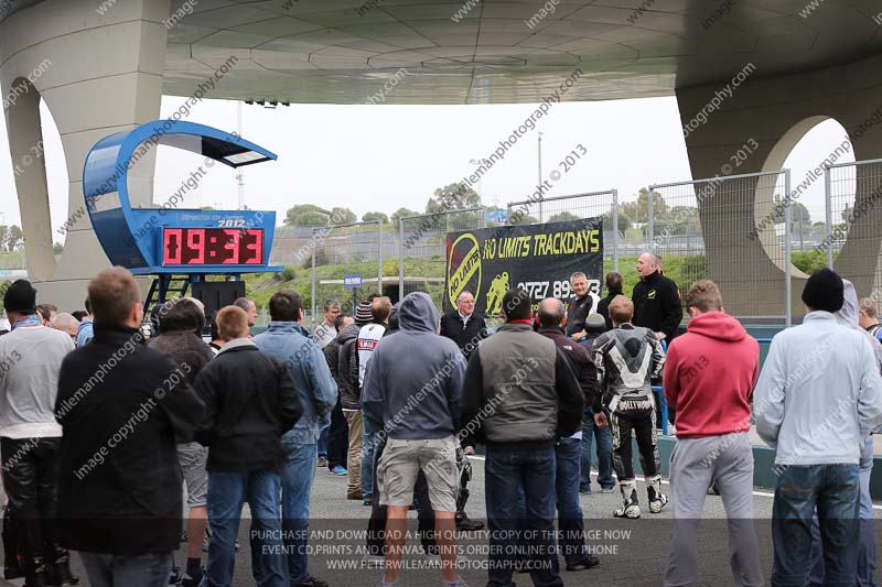 jerez;motorbikes;no limits;nov 2012;peter wileman photography;spain;trackday;trackday digital images