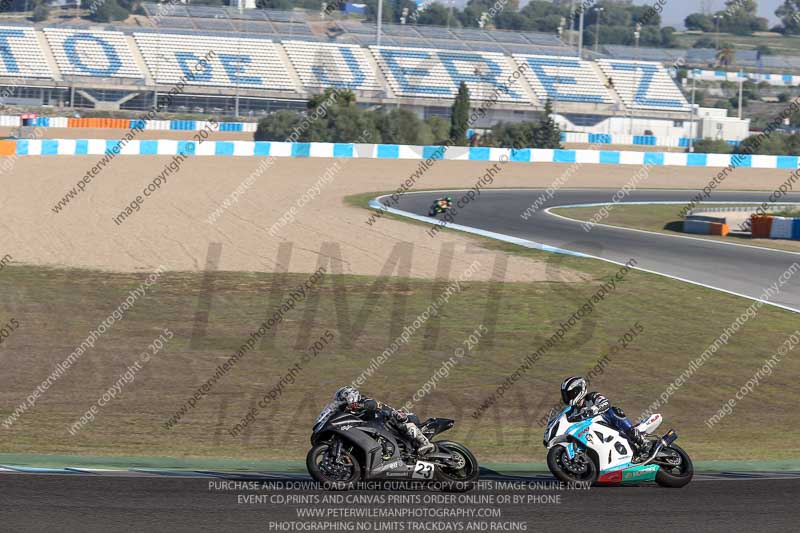 14 to 16th november 2015;Jerez;event digital images;motorbikes;no limits;peter wileman photography;trackday;trackday digital images
