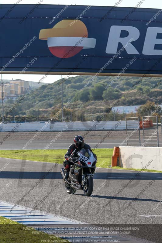 14 to 16th november 2015;Jerez;event digital images;motorbikes;no limits;peter wileman photography;trackday;trackday digital images