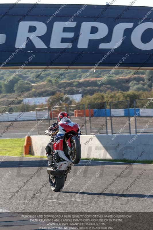 14 to 16th november 2015;Jerez;event digital images;motorbikes;no limits;peter wileman photography;trackday;trackday digital images