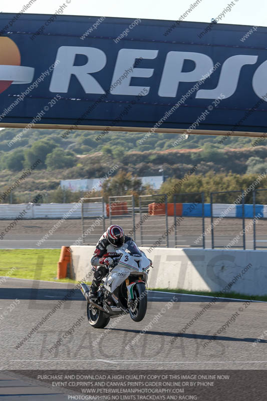 14 to 16th november 2015;Jerez;event digital images;motorbikes;no limits;peter wileman photography;trackday;trackday digital images