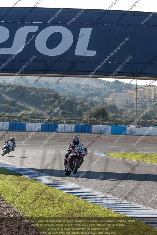 14 to 16th november 2015;Jerez;event digital images;motorbikes;no limits;peter wileman photography;trackday;trackday digital images