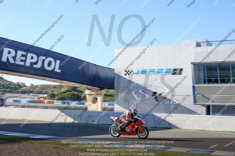 14 to 16th november 2015;Jerez;event digital images;motorbikes;no limits;peter wileman photography;trackday;trackday digital images