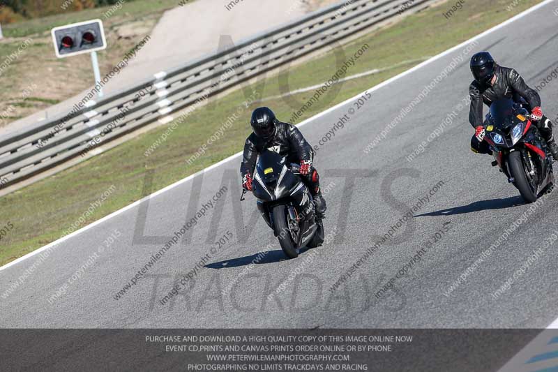 14 to 16th november 2015;Jerez;event digital images;motorbikes;no limits;peter wileman photography;trackday;trackday digital images