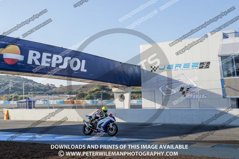 18 to 20th november 2016;Jerez;event digital images;motorbikes;no limits;peter wileman photography;trackday;trackday digital images