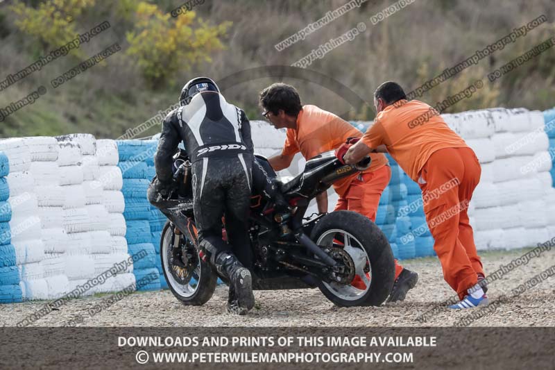 25 to 27th november 2017;Jerez;event digital images;motorbikes;no limits;peter wileman photography;trackday;trackday digital images